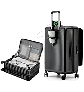 Amazon | [SupTrip] スーツケース キャリーケース 多機能 片開き 拡張